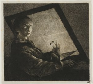 Autoritratto da Jean Pierre Norblin de La Gourdaine