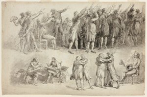 Studi per il Giuramento della Pallacorda