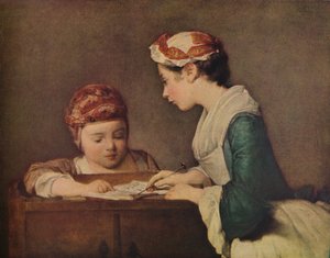 La giovane governante, c. 1735-1736 da Jean Baptiste Simeon Chardin