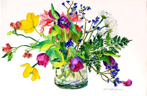 Primavera (acquerello e inchiostro su carta)
