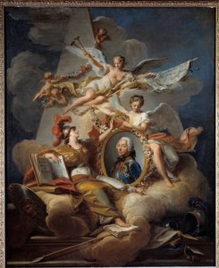 Ritratto allegorico di Louis Charles Auguste Fouquet, Duca di Belle Isle, maresciallo di Francia da Jean Valade