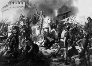 Il conte Eudes (Odon) (860-898) difende Parigi contro i Normanni nell