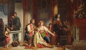 La preghiera alla Madonna da Jean Victor Schnetz