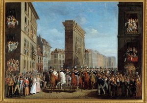 Campagna di Francia (Sesta coalizione): "Il passaggio degli alleati sovrani sul Boulevard Saint Denis il 31/03/1814"