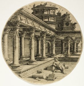 Il bambino nel cortile