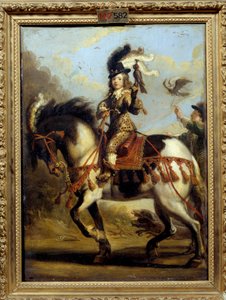 Ritratto equestre del giovane Luigi XIV in partenza per la caccia da Jean de Saint Igny