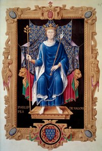 Ritratto a figura intera di re Filippo VI di Valois