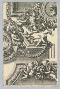 Progetto per cornici dipinte, da "Bordures de Tableau"