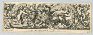 Fregio, da "Chasses et Feuillages" da Jean le Pautre