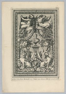 Foglio dal set, "Ornemens de Peaneaux pour... Lambris"