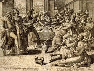 Cena da Jean or Johann Sadeler
