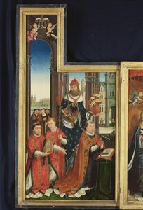 Polittico della Glorificazione della Santissima Trinità, pannello raffigurante abati, 1509-15 da Jean the Elder Bellegambe