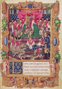 Enrico II presiede una riunione del capitolo dell