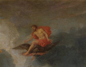 Zeus (dettaglio da I boschetti di Versailles) da Jean the Younger Cotelle
