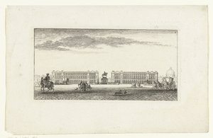 Vista su Place Louis XV a Parigi da Jeanne Françoise Ozanne