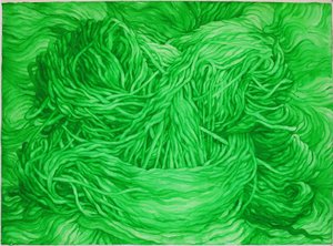 Verde lana, 2013 (gouache su carta)