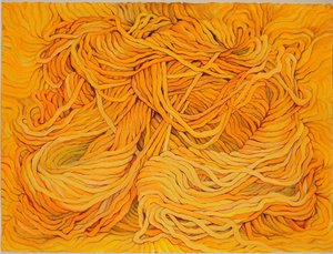 Giallo lana, 2013 (gouache su carta)