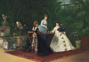 Tè nella Serra, 1893 da Jeanne Samson