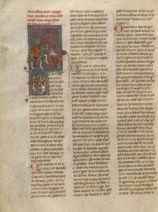Tristano che disarciona Sagremor