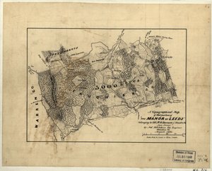 Mappa topografica della porzione di "The Manor of Leeds" appartenente al Col. M.G. Harman di Staunton, Va. LOC 2005625200 da Jedediah Hotchkiss