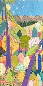Foresta di montagna dai colori vivaci da Jeff Ferst