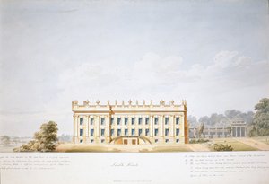 Progetto per il fronte sud, Chatsworth House da Jeffry Wyatville
