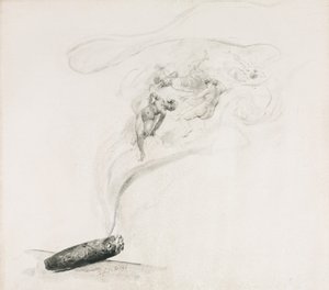 Dans la Fumée, 1800s da Jehan Georges Vibert
