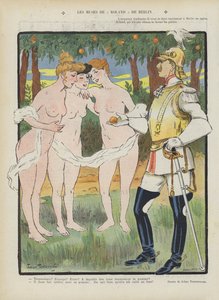 Le muse di Roland di Berlino. Illustrazione per Le Rire da Jehan Testevuide