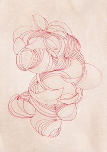 Design rosso fluido e organico da Jenja Braun