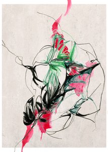 Astratto botanico dai colori vivaci da Jenja Braun