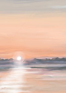 Riflesso sereno al tramonto da Jenna Alheit