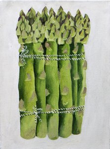 Asparagi, 2013 (acrilico su tela) da Jennifer Abbott