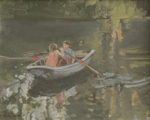 Bambini di Salcombe che remano