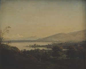 Vista sul Lago Lemano verso il Monte Bianco e Ginevra da Jens Juel