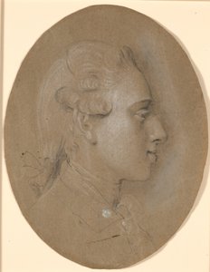 Federico VI da giovane principe ereditario. Di profilo verso destra