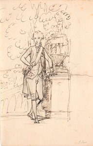 Studio di composizione per ritratto a figura intera di Federico VI come giovane principe ereditario