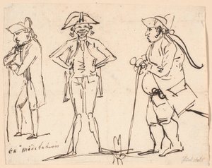 Meditazione. Caricature di Clemens, Juel e Charles Bonnet