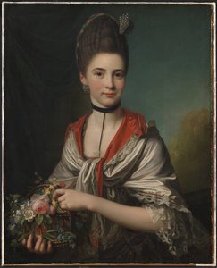 Ritratto di Anna Elisabeth Battier, nata Storp da Jens Juel