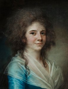 Ritratto della dama di compagnia Wilhelmine Bertouch da Jens Juel