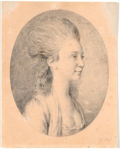 Ritratto di Susanne Elisabeth Holm, detta Julie, la prima fidanzata di Juels da Jens Juel
