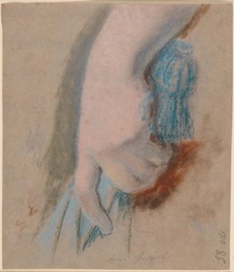 Studio per il ritratto di famiglia Ryberg; la mano sinistra della signora Ryberg tiene un parasole blu da Jens Juel