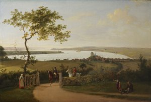 Vista sul Piccolo Belt (Lillebælt) da una collina vicino a Middelfart da Jens Juel