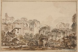 Prospetto con rovine, Roma antica