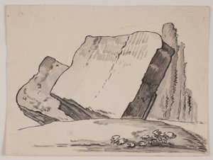 Frammenti di rovine e cipressi da Jens Petersen Lund
