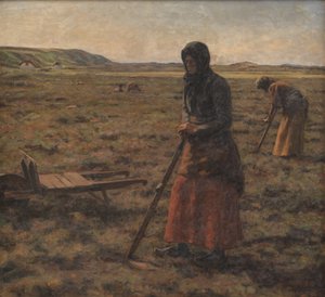 Donne che raccolgono erica da Jens Vige