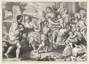 La Sacra Famiglia in compagnia di altri da Jeremias Falck