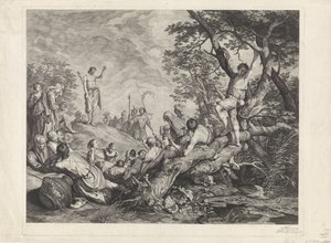 Giovanni Battista predica nel deserto da Jeremias Falck