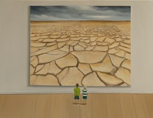 Niente acqua, 2019 (olio su tela) da Jerome Glomaud