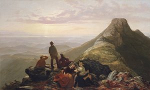 La festa ritardata sul monte Mansfield da Jerome Thompson