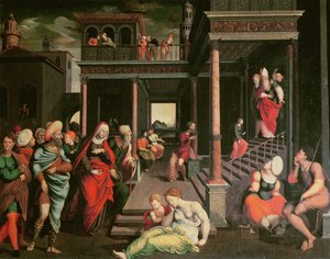 La presentazione al tempio da Jeronimo Cosida y Ballejo